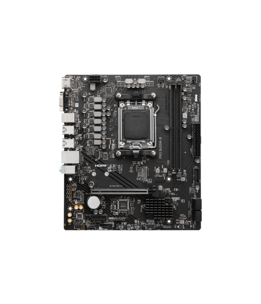 Placa base msi pro b650m-b am5 matx 2xddr5