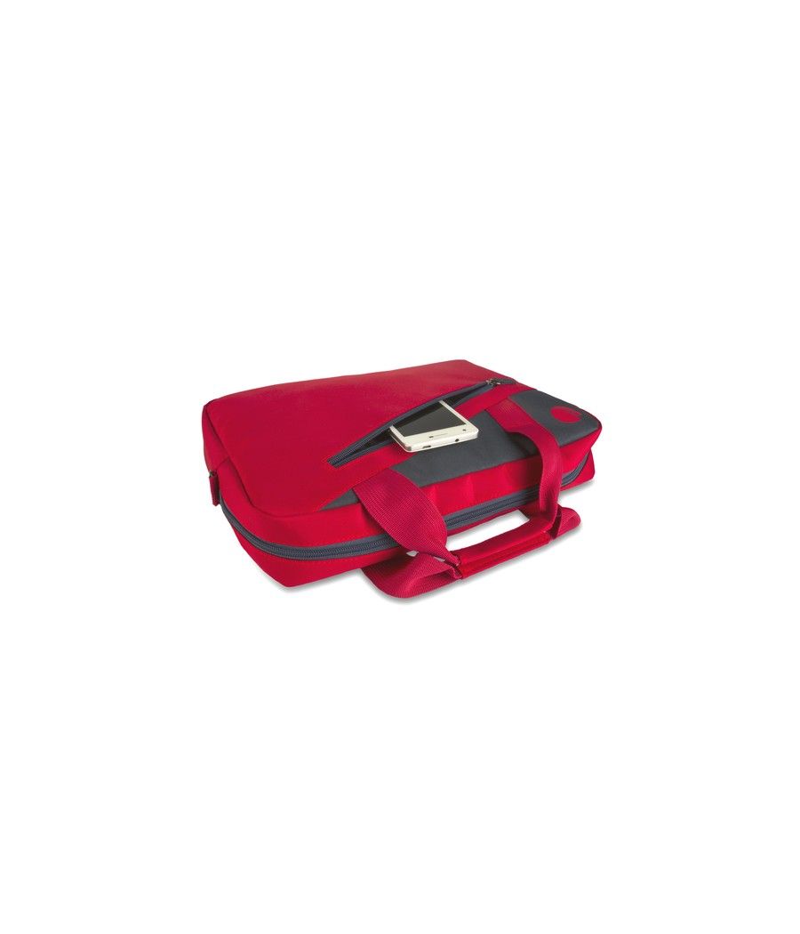NGS Ginger Red maletines para portátil 39,6 cm (15.6") Maletín Antracita, Rojo - Imagen 4
