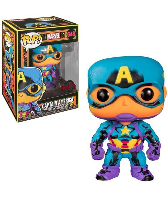 Funko pop marvel black light capitan america multicolor 48845