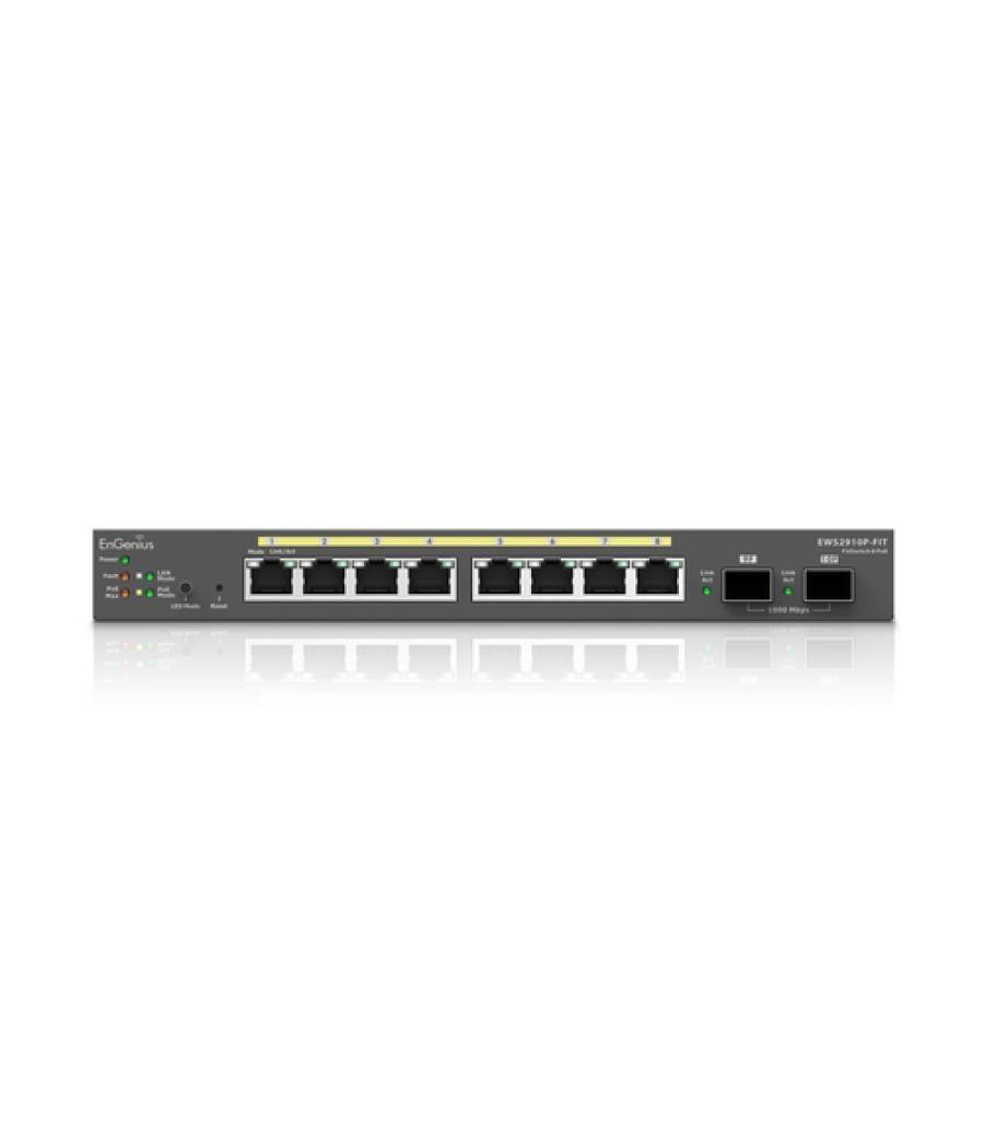 EnGenius EWS2910P-FIT switch Gestionado L2+ Gigabit Ethernet (10/100/1000) Energía sobre Ethernet (PoE) Negro