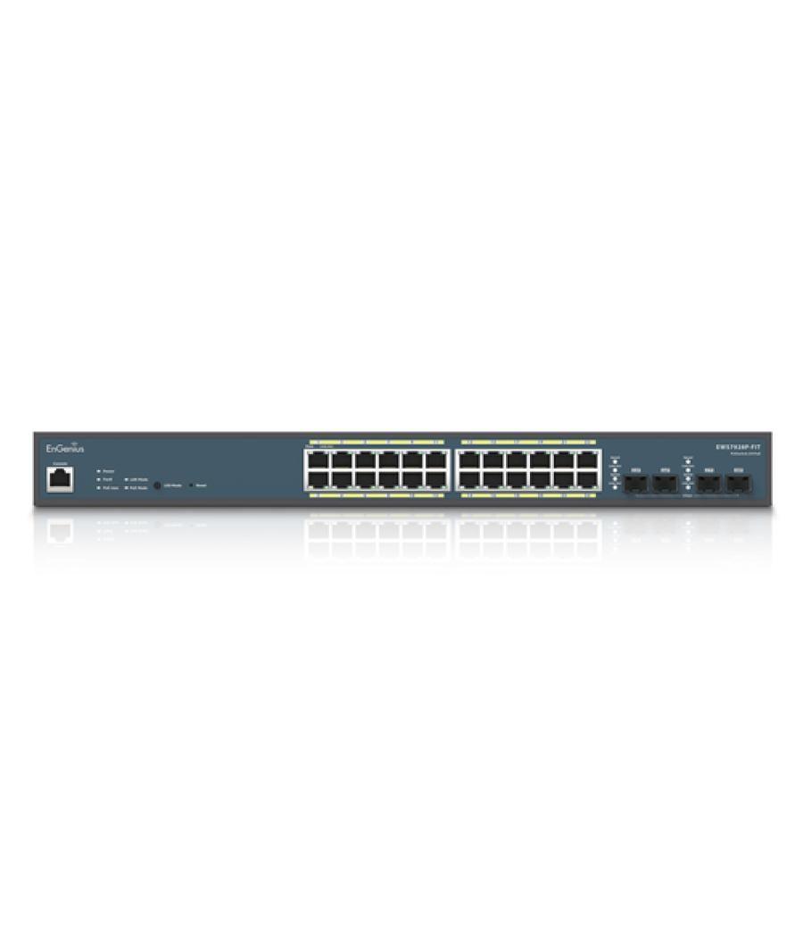 EnGenius EWS7928P-FIT switch Gestionado L2/L3 Gigabit Ethernet (10/100/1000) Energía sobre Ethernet (PoE) Gris