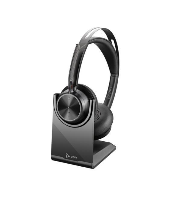 POLY Auriculares VFOCUS2 USB-A con base de carga