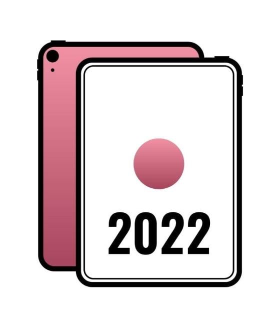 Apple ipad 10.9 2022 10th wifi/ a14 bionic/ 256gb/ rosa - mpqc3ty/a