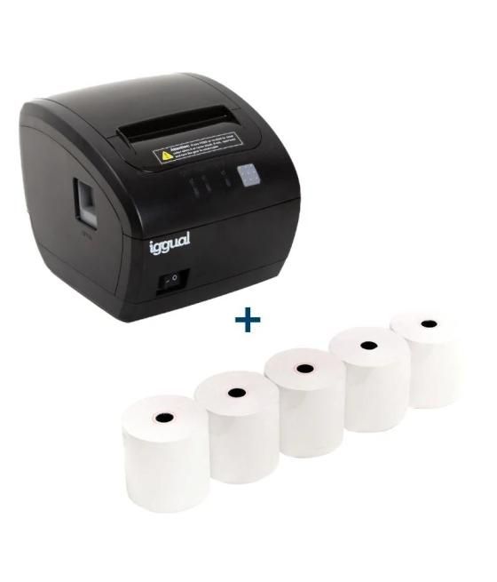 Kit impresora térmica tp easy 80 + 5 rollos