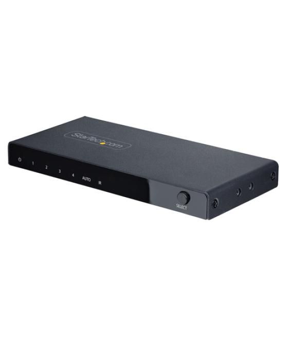 StarTech.com Switch Conmutador HDMI de 4 Puertos de 8K a 60Hz - Switch Selector HDMI 2.1 de 4K a 120Hz HDR10+ UHD - 4 Puertos de
