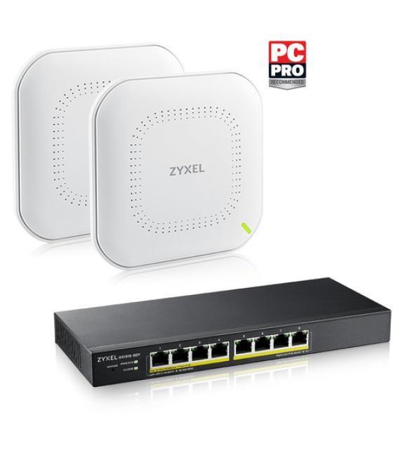 Zyxel GS1915-8EP Gestionado L2 Gigabit Ethernet (10/100/1000) Energía sobre Ethernet (PoE) Negro
