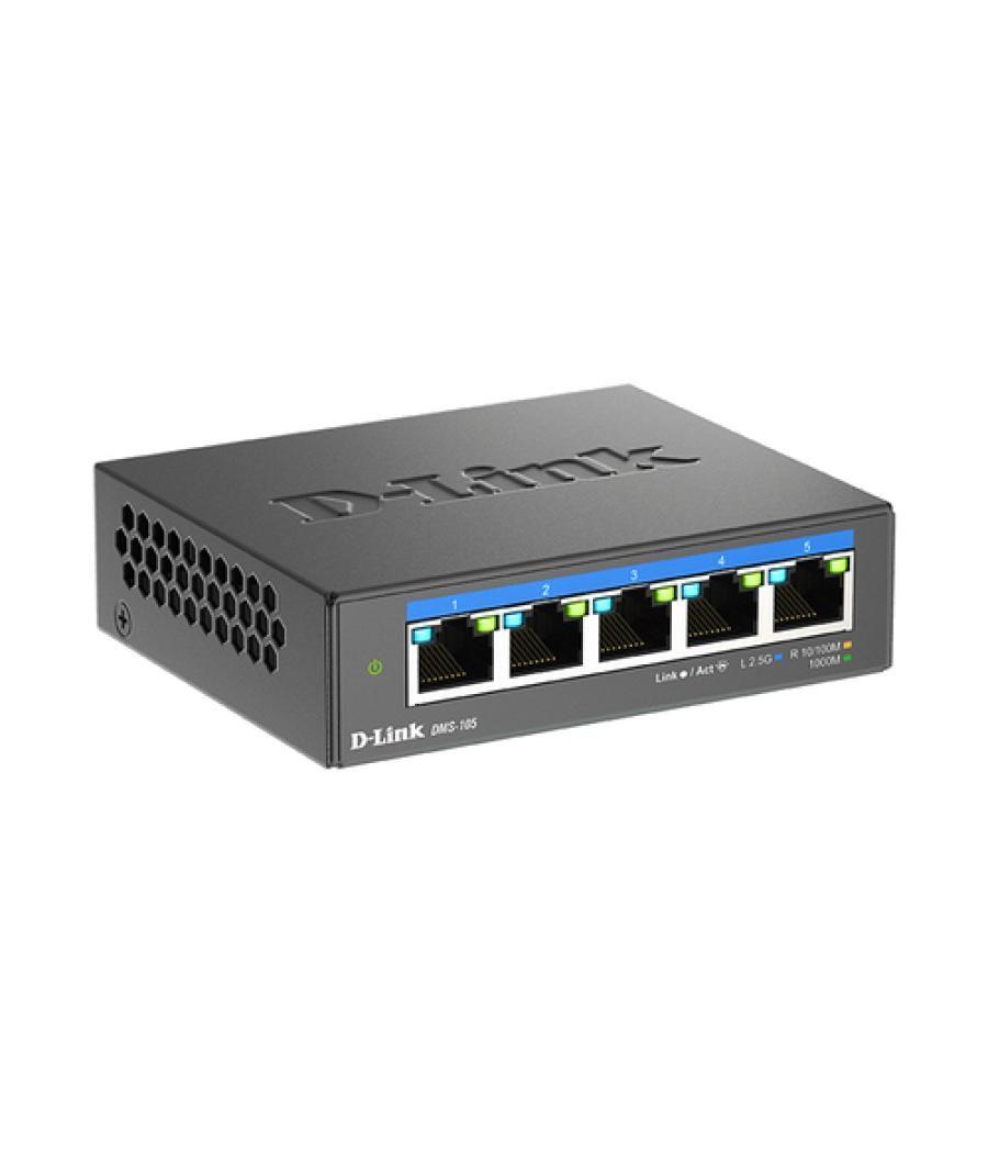 D-Link DMS-105 No administrado L2 2.5G Ethernet (100/1000/2500) Negro