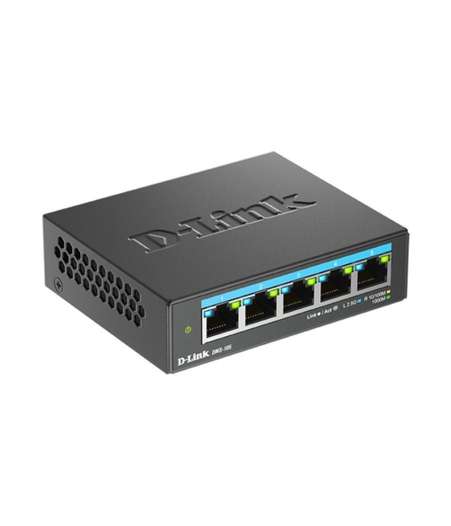 D-Link DMS-105 No administrado L2 2.5G Ethernet (100/1000/2500) Negro