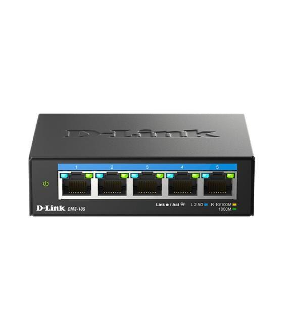 D-Link DMS-105 No administrado L2 2.5G Ethernet (100/1000/2500) Negro