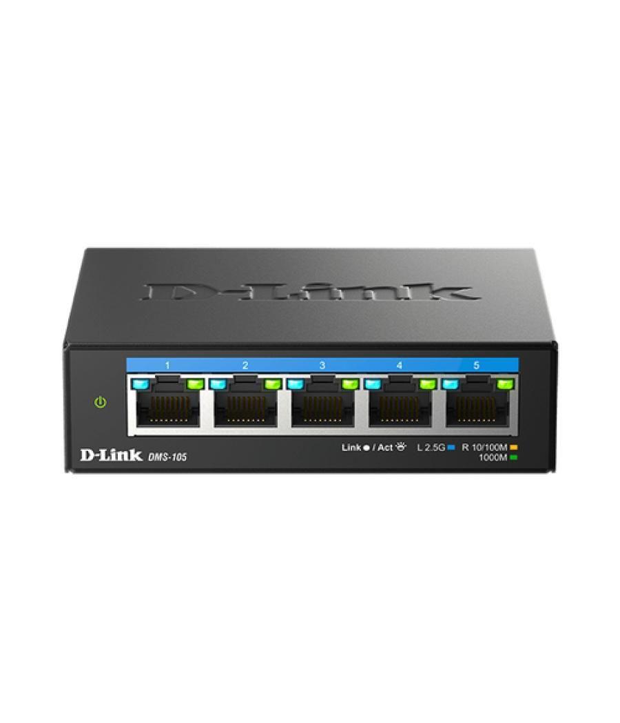 D-Link DMS-105 No administrado L2 2.5G Ethernet (100/1000/2500) Negro