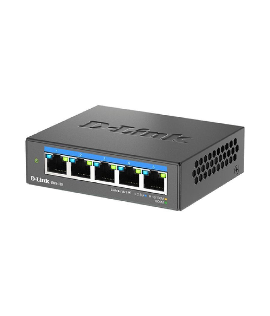 D-Link DMS-105 No administrado L2 2.5G Ethernet (100/1000/2500) Negro