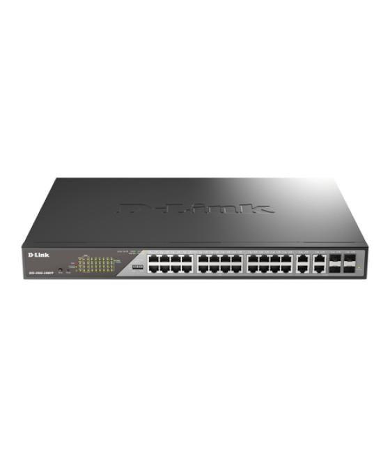 D-Link DSS-200G-28MP/E switch Gestionado L2 Gigabit Ethernet (10/100/1000) Energía sobre Ethernet (PoE) 1U Gris