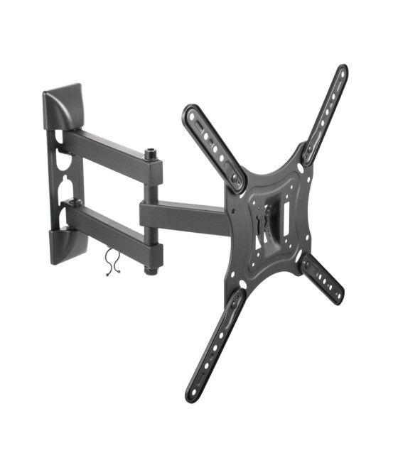 TooQ - Soporte TV/Monitor de pared LP6055TN-B - Giratorio e inclinable - 23 a 55" - 3 pivotes - Negro - Imagen 1