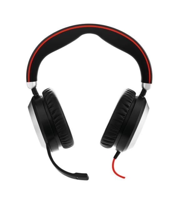 Jabra Evolve 80 MS Stereo Auriculares Alámbrico Diadema Oficina/Centro de llamadas Bluetooth Negro