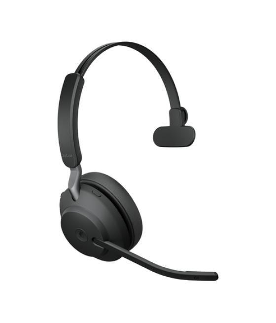 Jabra Evolve2 65, MS Mono Auriculares Inalámbrico Diadema Oficina/Centro de llamadas USB tipo A Bluetooth Negro