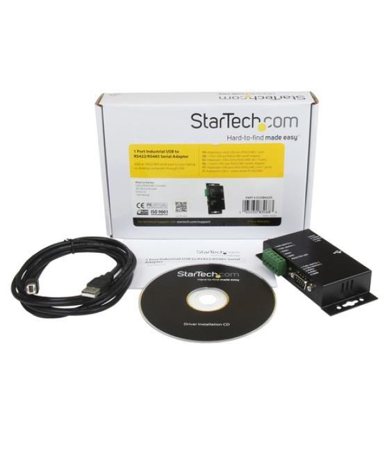 StarTech.com Adaptador USB a Serie Serial RS422 485 un Puerto DB9 o Bloque de Conexión con Aislamiento