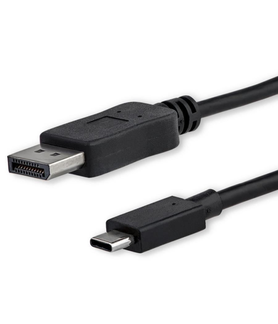 StarTech.com Cable 1m USB C a DisplayPort 1.2 de 4K a 60Hz - Adaptador Convertidor USB Tipo C a DisplayPort - HBR2 - Conversor U