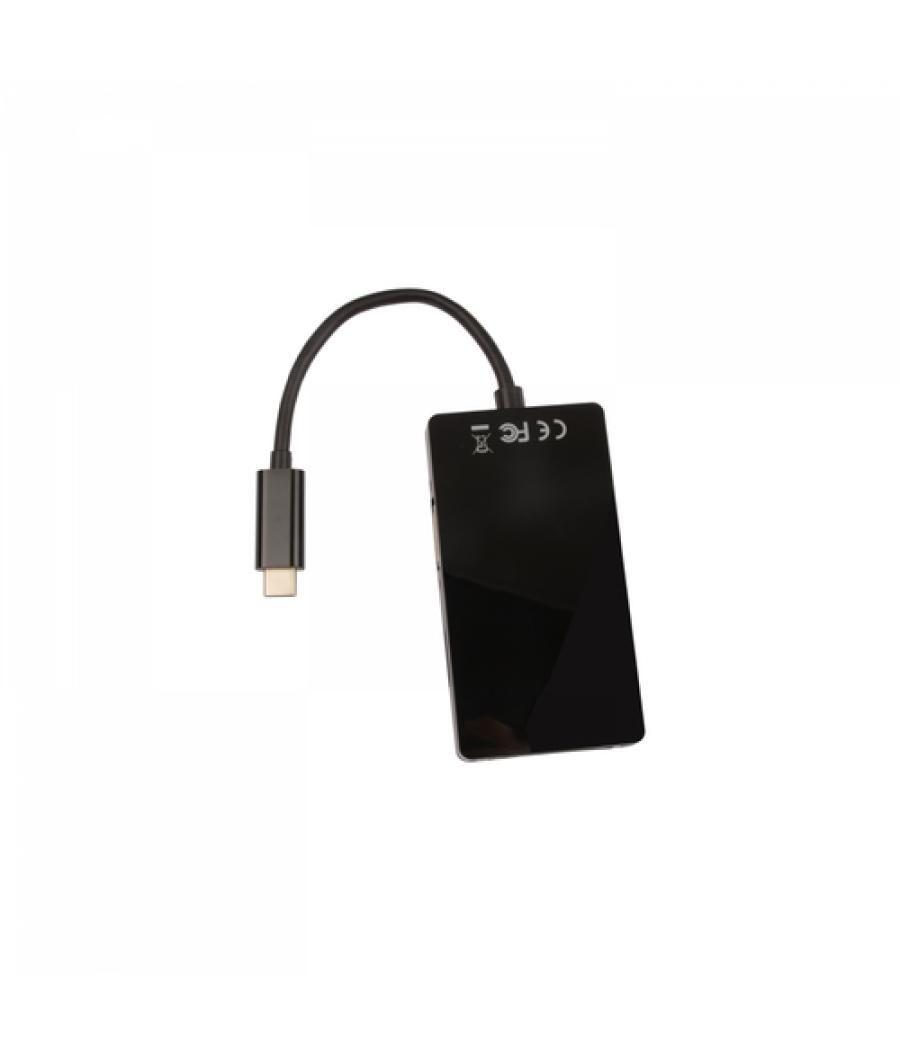 V7 V7UC-VGADVIHDMI-BLK Adaptador gráfico USB 3840 x 2160 Pixeles Negro