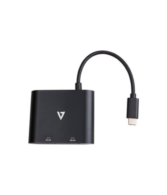 V7 V7UC-2HDMI-BLK Adaptador gráfico USB 3840 x 2160 Pixeles Negro