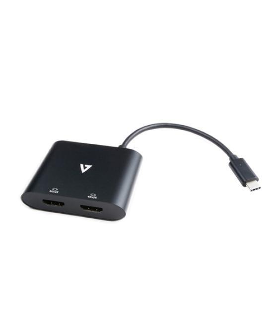 V7 V7UC-2HDMI-BLK Adaptador gráfico USB 3840 x 2160 Pixeles Negro