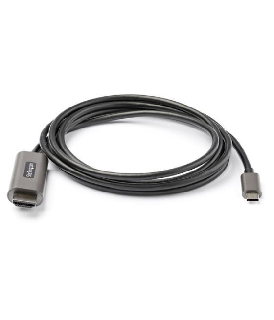 StarTech.com Cable 2m USB C a HDMI 4K de 60Hz con HDR10 - Adaptador de Vídeo USB Tipo C a HDMI 2.0b Ultra HD 4K - Convertidor US