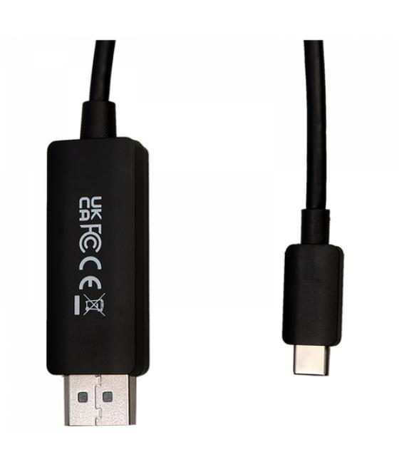 V7 V7USBCDP14-2M DisplayPort USB Tipo C Negro