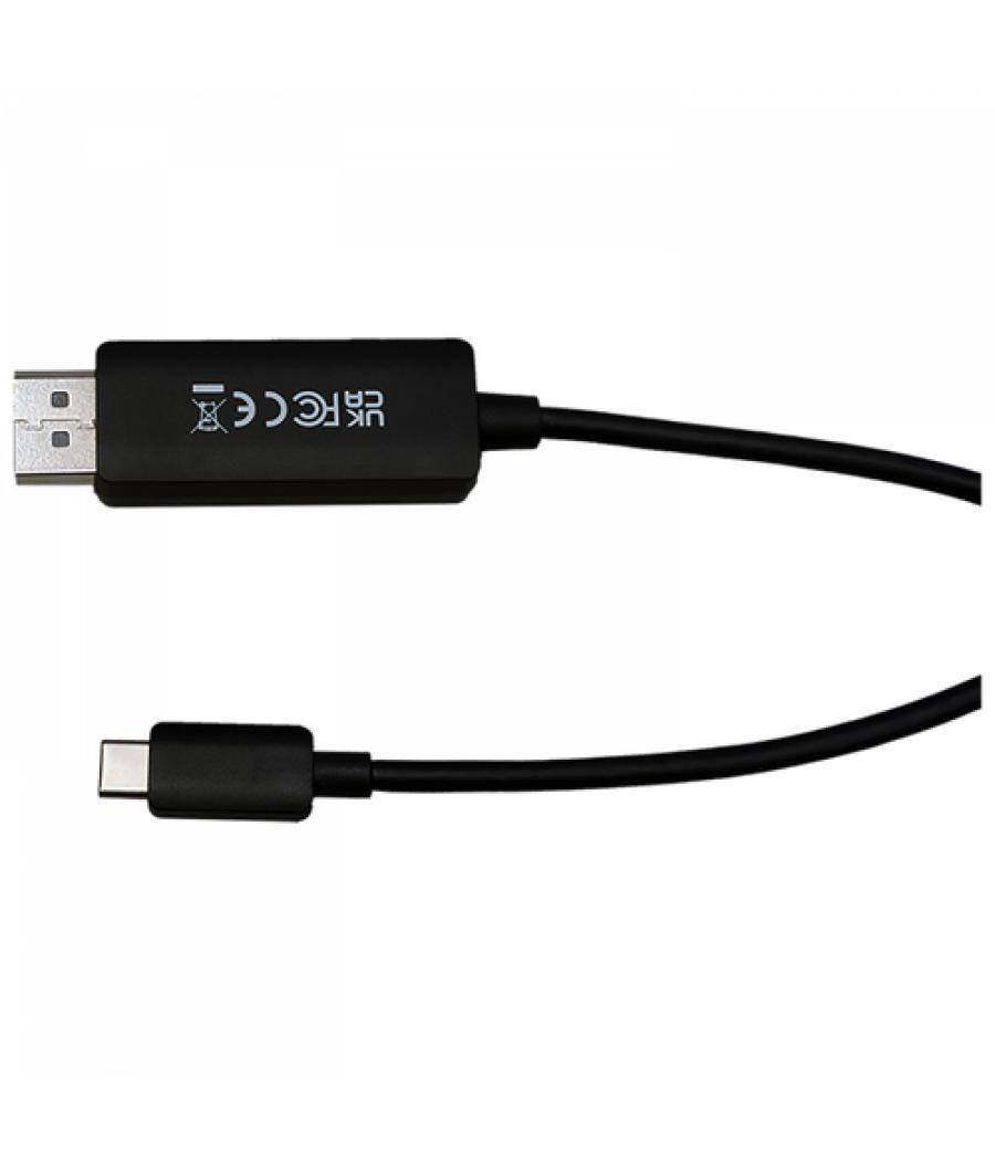 V7 V7USBCDP14-2M DisplayPort USB Tipo C Negro