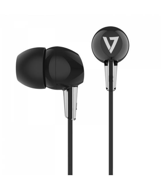 V7 HA200 auricular y casco Auriculares Alámbrico Dentro de oído Música Negro