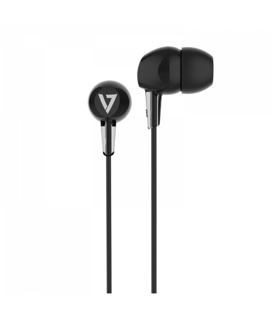 V7 HA200 auricular y casco Auriculares Alámbrico Dentro de oído Música Negro