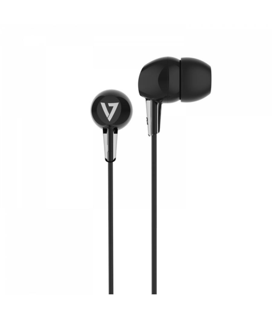 V7 HA200 auricular y casco Auriculares Alámbrico Dentro de oído Música Negro