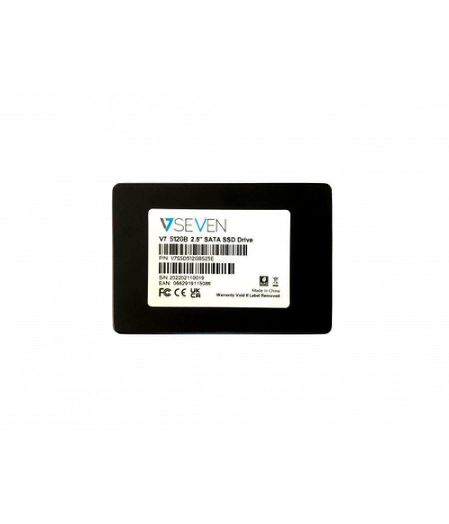 V7 V7SSD512GBS25E unidad de estado sólido 2.5" 512 GB Serial ATA III 3D TLC