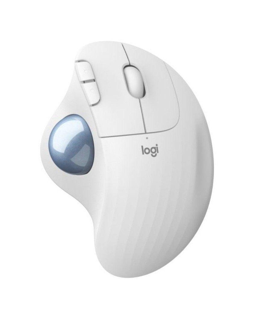 Ratón Trackball Inalámbrico Logitech ERGO M575/ Hasta 2000 DPI/ Blanco Crudo - Imagen 1