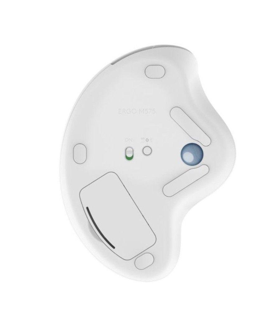 Ratón Trackball Inalámbrico Logitech ERGO M575/ Hasta 2000 DPI/ Blanco Crudo - Imagen 5