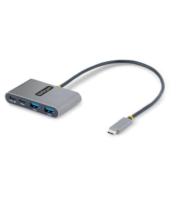 StarTech.com Hub Concentrador USB-C de 4 Puertos con Entrega de Alimentación de 100W de Paso - Ladrón USB Tipo C - - 2x USB-A + 