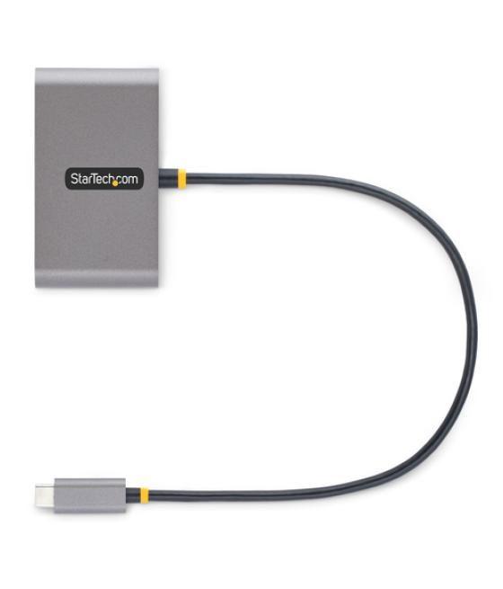 StarTech.com Hub Concentrador USB-C de 4 Puertos con Entrega de Alimentación de 100W de Paso - Ladrón USB Tipo C - - 2x USB-A + 