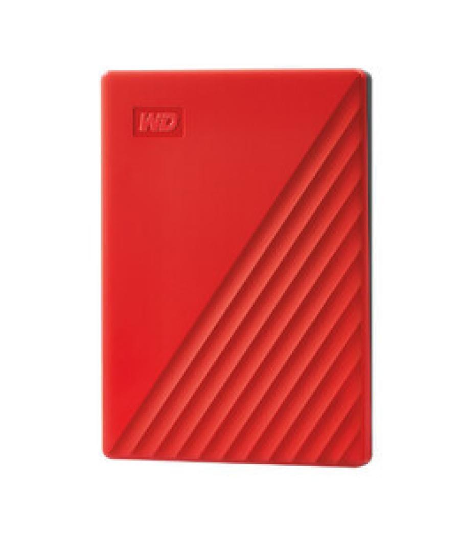 Western digital my passport disco duro externo 2000 gb rojo