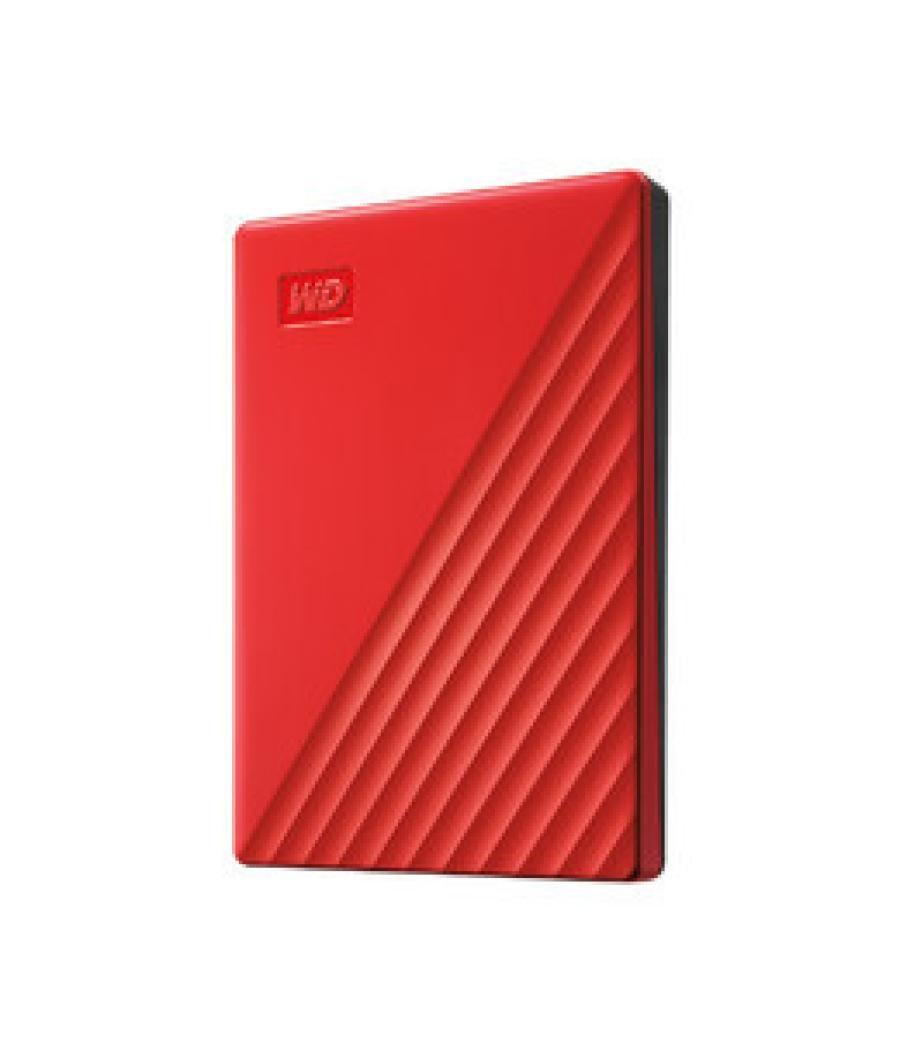 Western digital my passport disco duro externo 2000 gb rojo