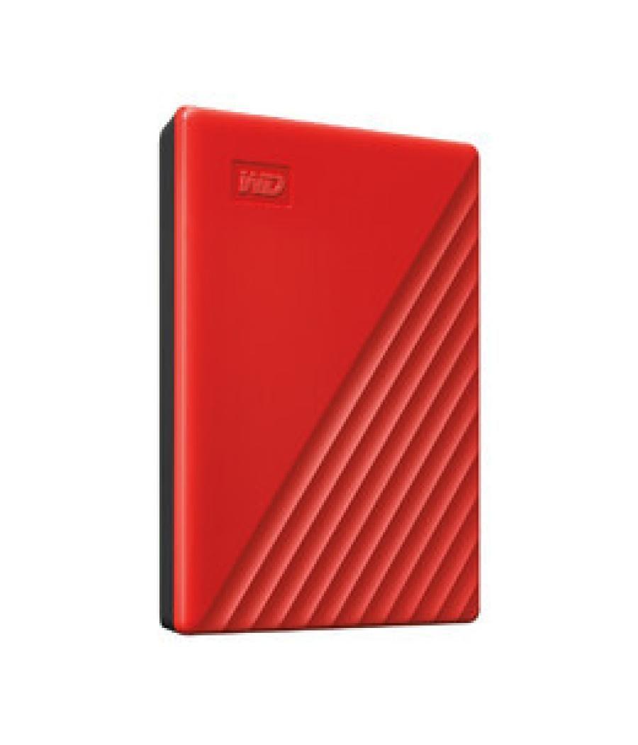 Western digital my passport disco duro externo 2000 gb rojo