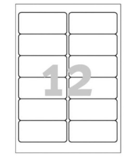 Paquete 20 hojas etiquetas de poliéster blanco-impresoras láser-99,1x42,3 mm avery l4776-20