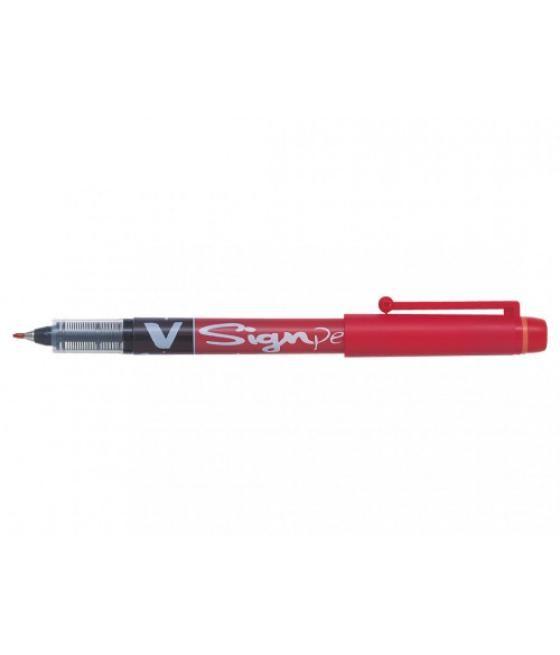 Rotulador vsignpen punta fibra rojo pilot sw-vsp-r