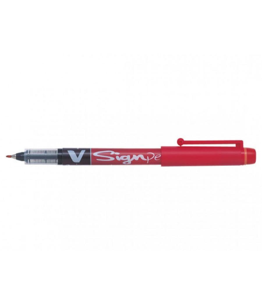 Rotulador vsignpen punta fibra rojo pilot sw-vsp-r