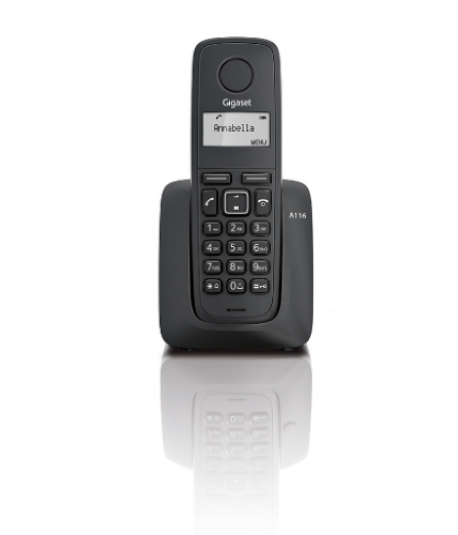 Gigaset a116 teléfono dect identificador de llamadas negro