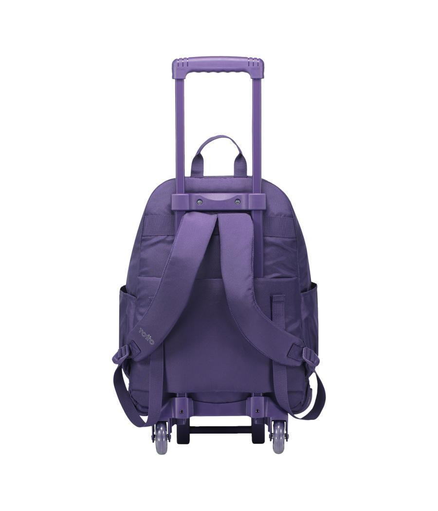 Mochila escolar con ruedas color morado - trik totto ma03tki003-23100-m4r