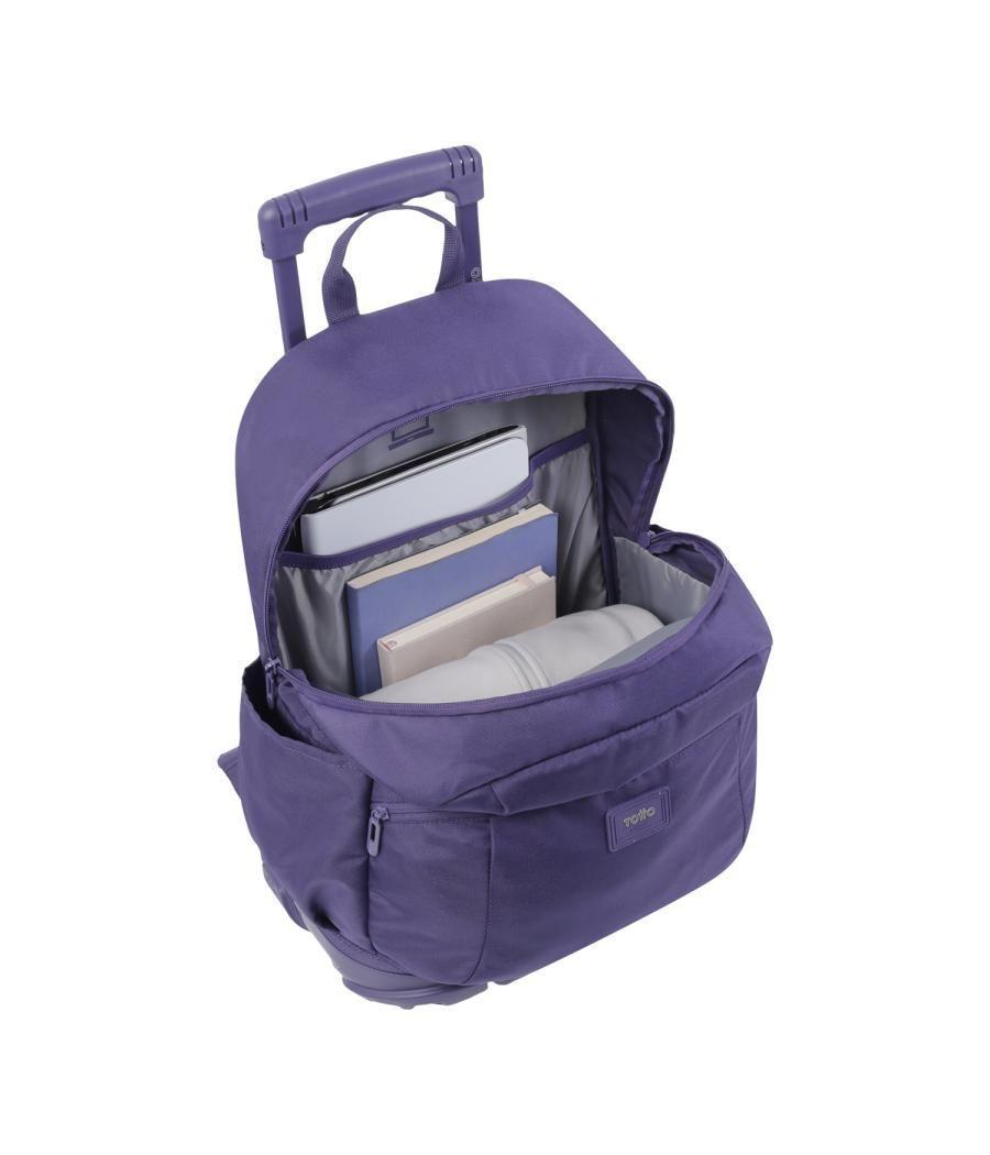 Mochila escolar con ruedas color morado - trik totto ma03tki003-23100-m4r