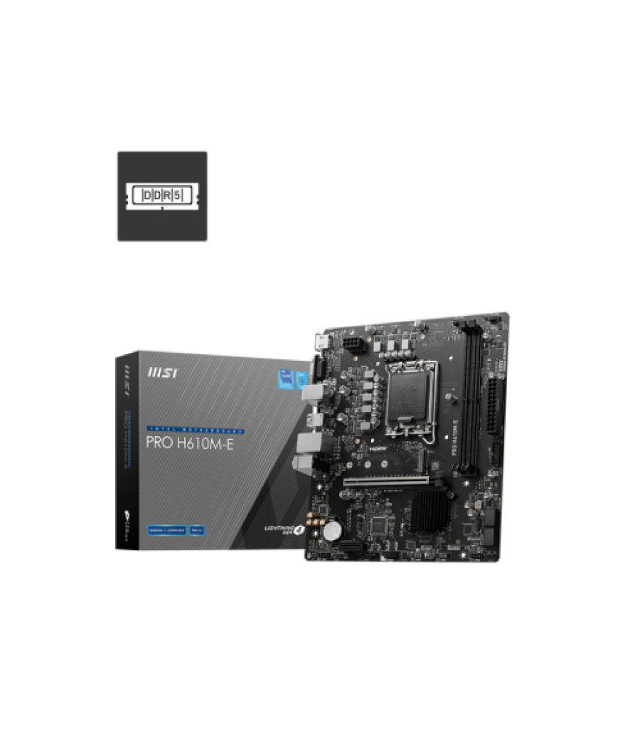 Msi pro h610m-e intel h610 lga 1700 micro atx