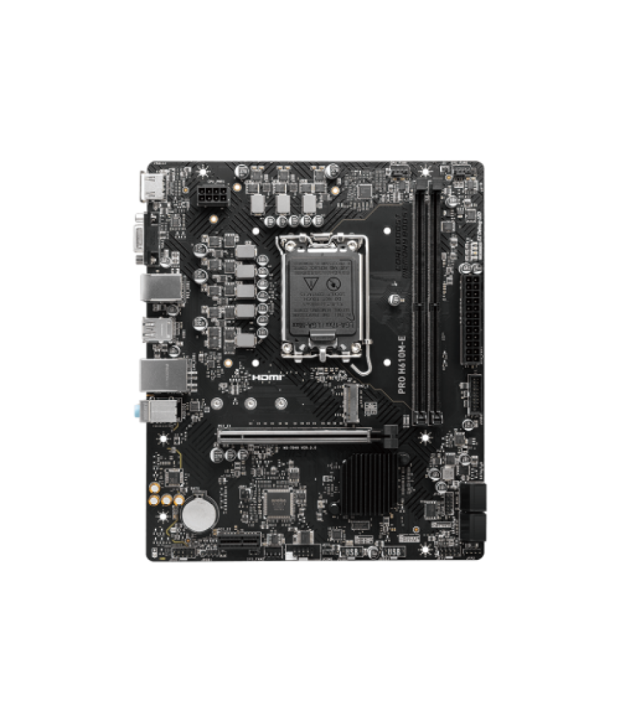 Msi pro h610m-e intel h610 lga 1700 micro atx