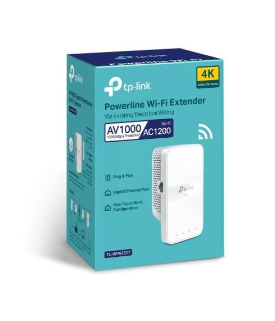 Tp-link tl-wpa7617 adaptador de red powerline 1200 mbit/s ethernet wifi blanco 1 pieza(s)