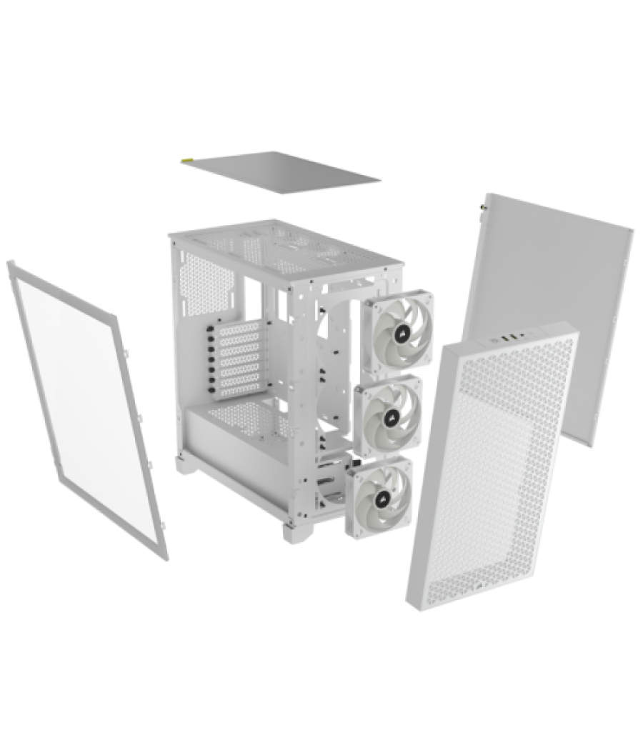 Caja corsair 3000d rgb airflow mid-tower blanca cc-9011256-ww