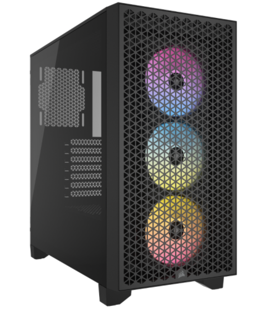 Caja corsair 3000d airflow mid-tower cristal templado negra cc-9011251-ww