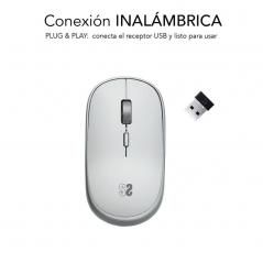 Ratón Inalámbrico Subblim Wireless Mini/ Hasta 1600 DPI/ Plata - Imagen 2